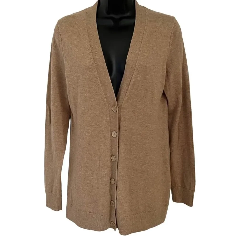 GAP Button Up Cardigan in Brown - Picture 1 of 5